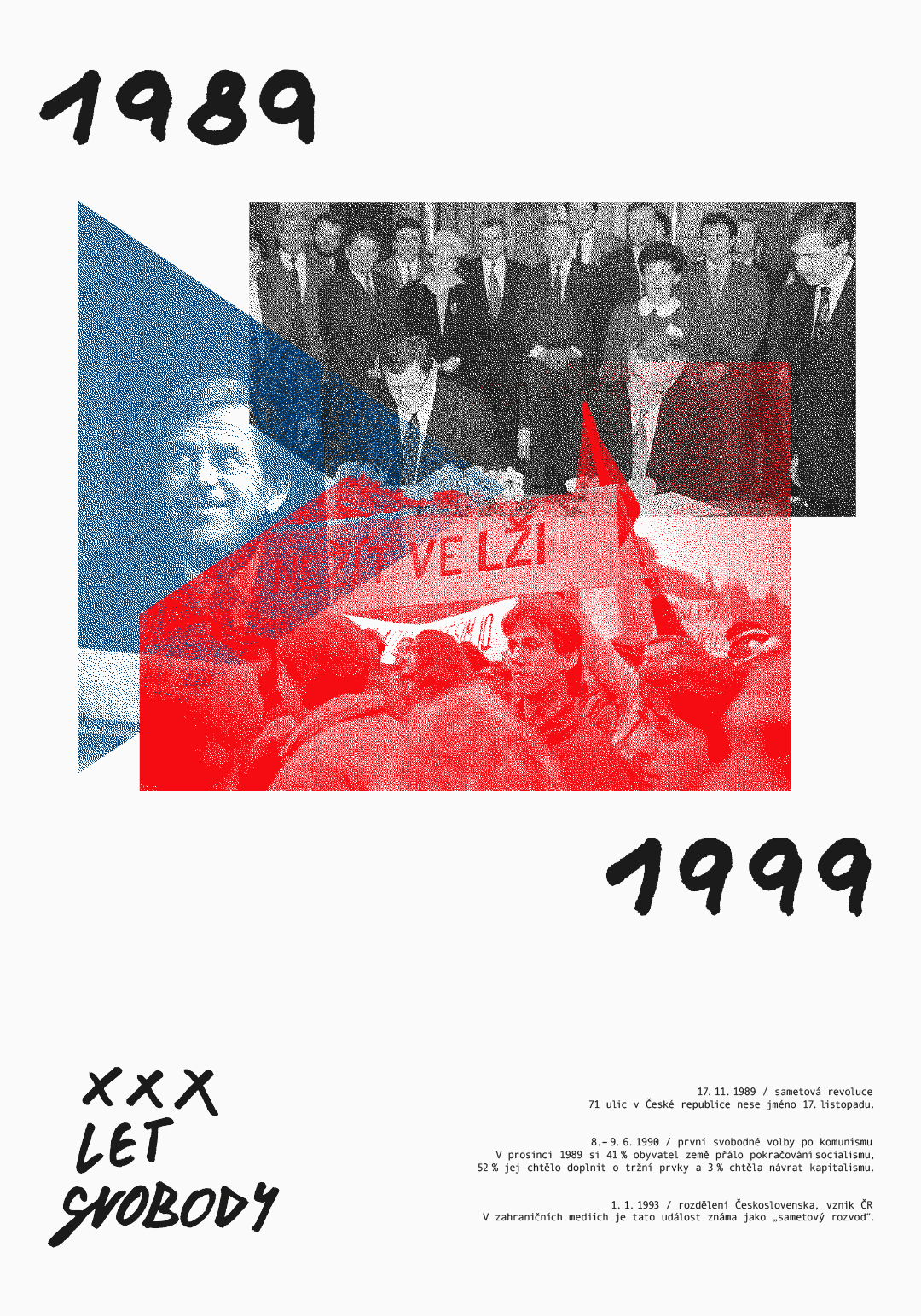 30 let svobody<br> soubor plakátů | maturitní práce<br> 2019 | 4. ročník