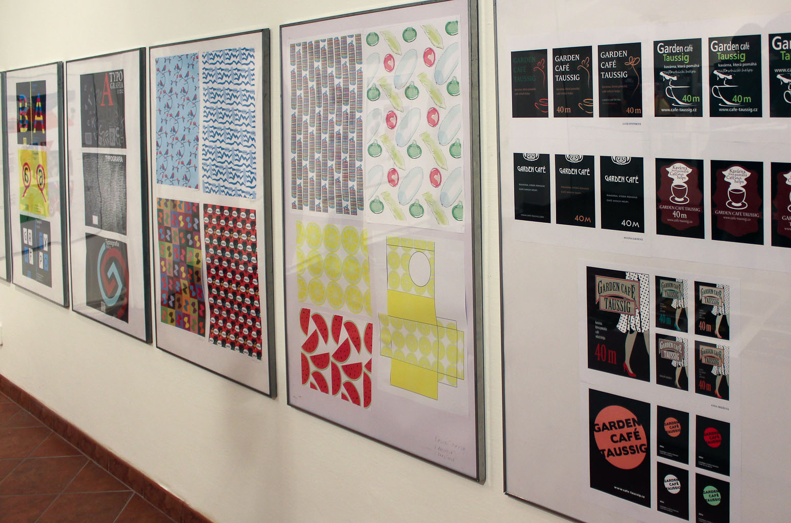 výstava prací žáků třetího ročníku oboru grafický design; předměty Grafický design a Výtvarná příprava; galerie školy na Maltézském náměstí 16. od 11. 2. do 14. 3. 2014