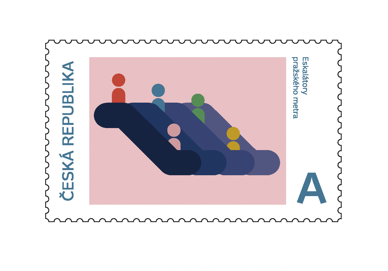 Série poštovních známek, FDC, razítko, přítisk<br> Národní kulturní identita<br> klauzurní práce | 1. ročník<br> G1A 01 2020/2021